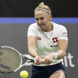 Jil Teichmann a cueilli le titre dans le WTA 125 de Ljubljana KEYSTONE/PETER SCHNEIDER